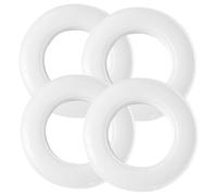 MOTHNUR 4 Piezas Anillas Redondas para Cortinas de Plástico de Ojales para Cortinas sin Herramientas Resistentes y Seguros para Baño y Ventana