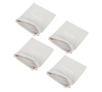 MOTHNUR 4 Piezas Bolsa de Lona con Cordón para Secador de Pelo de Organizador Antirayaduras para Viaje y Almacenamiento Reutilizable y Resistente Color Gris