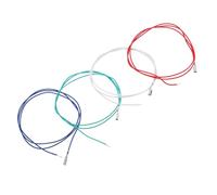 MOTHNUR 4 piezas Cables de Conexión Headshell para Tocadiscos Fonógrafo Repuesto Estable para Reparación Transmisión de Sonido Clara Identificación Fácil de Unidades Rojo Blanco Azul