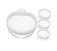 MOTHNUR 4 Piezas Comedero para Loros Cuencos Transparentes Desmontables Antisalpicaduras para Agua y Alimento Diseño Colgante Ahorra Espacio para Periquitos y Cacatúas