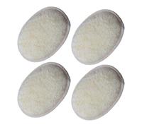 MOTHNUR 4 Piezas Esponja de Baño de Lufa Natural Paños de Lufa para Ducha Exfoliantes Corporales para Rostro Espalda y Cuerpo Completo