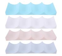 MOTHNUR 4 Piezas Organizador Plástico para Botellas Soporte Apilable para Vino y Bebidas Estante Compacto para Encimera Cocina Bar Despensa y Nevera Diseño Moderno y Portátil