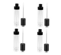 MOTHNUR 4 Piezas Tubos Vacíos para Brillo Labial Recipientes Cosméticos Recargables Portátiles y Transparentes para Maquillaje para y Almacenamiento Diario