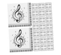 MOTHNUR 40 piezas Servilletas de Papel Decorativas con Notas Musicales Vintage Paquete de Unidades Desechables y Cuadradas para Fiestas Bodas y Eventos Diseño Resistente para Limpieza