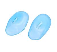 MOTHNUR 4pares Protección De Oídos De Silicona Para De Cabello De Cubiertas Auriculares Ajustables Para Salones y Uso Personal Azul