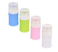 MOTHNUR 4piezas Botellas De Silicona De Botella De Viaje Para Cosméticos Envases De Viaje Vacías Para Cosméticos Loción Duraderas Ligeras Prácticas