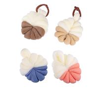 MOTHNUR 4piezas Esponjas De Ducha Exfoliantes Bolas De Baño De Malla Generador De Burbujas Para Cuerpo Uso Familiar y Relajante