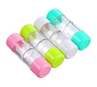 MOTHNUR 4piezas Estuche para Lentillas Rgp Rígido Colores Surtidos Rosa Azul Verde Caja Protectora Portátil para Almacenamiento Práctico De Lentes De Contacto