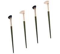 MOTHNUR 4piezas Pinceles De Maquillaje Para Contorno De Nariz Brocha Angulada Para Sombras De Ojos y Difuminado Herramienta Cosmética Práctica y Ergonómica Para Mujeres y Chicas