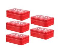 MOTHNUR 5 Piezas Caja Metálica Mini Resistente al Agua con Sos Visible para Almacenamiento Compacto de y Herramientas Organizador Portátil para Senderismo y Emergencias