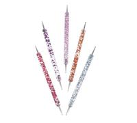 MOTHNUR 5 piezas Pinceles Dotting para Manicura Herramienta Dual para Aplicar Acrílico Transparente para Profesionales y Principiantes de Uñas