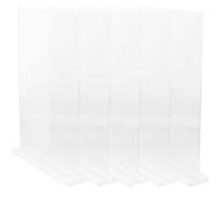 MOTHNUR 5 Piezas Soporte de Menú Acrílico Transparente Doble Cara para Restaurante Exhibidor de Carteles Estable y Versátil de Unidades para Mesas Hoteles y Conferencias