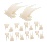 MOTHNUR 50 Piezas Bird Fruit Skewers Large Plastic Feeding Forks Cage Mounted Fruit Holders For Parrots Parakeets Bird Cage Food Clips