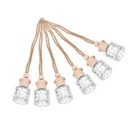 MOTHNUR 6 piezas Colgante Difusor de Aceite para Coche Unidades Botella Recargable de Perfume Vacío Ambientador Portátil para Coches con Diseño Ligero y Fácil de Colgar