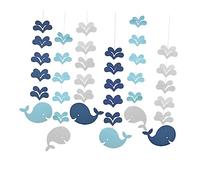 MOTHNUR 6 Piezas Colgantes Decorativos de para Aulas y Jardines de Infancia Ornamentos de Aula con Diseño Oceánico Azul para Decoración Infantil