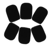 MOTHNUR 6 piezas Fundas de Esponja para Micrófono Lavables Protección Antiviento para Micrófonos de Mano Uso Doméstico y Ktv