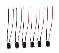 MOTHNUR 6 piezas Interruptor Botón Metálico Momentáneo con Cable Auto-reinicio Unidades Pre-cableado Resistente para Coches y Barcos