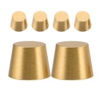 MOTHNUR 6 Piezas Patas Elevadoras de Latón 10 MM para Bandejas y Tablas de Cortar, Almohadillas Antideslizantes 6 Piezas, Accesorios para Muebles y Manualidades, Soporte Decorativo y
