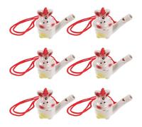 MOTHNUR 6piezas Silbatos del Zodiaco de Cerámica con Cuerda para Colgar de Silbato de Pájaro de Agua para Uso el Baño Hogar Juguete Musical Divertido de Silbido