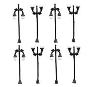 MOTHNUR 8 Piezas Modelos Mini Farolas de Plástico Variedad de Estilos Decoración para Micro Paisajes Mesas y Jardines Pequeños