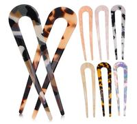 MOTHNUR 8piezas Horquillas Duraderas Acetato Forma u Pinzas Pelo Accesorios Cabello Mujer