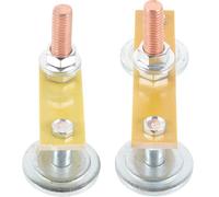 MOTHNUR Abrazadera Magnética de Tierra para Soldadura 2 Piezas Imán Potente de Hierro Galvanizado Herramienta de Sujeción Resistente al Desgaste para Cable y Conexión Segura en Trabajos