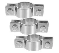 MOTHNUR Abrazadera para Cilindro de Silla Oficina 3 Piezas Acero Inoxidable Soporte Ajustable Protección para Tubo 27 Antivuelco Repuestos Muebles Oficina