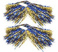 MOTHNUR Accesorios de Porristas 6 Piezas Pompones Coloridos para Animar Equipos en Encuentros Deportivos y Fiestas Infantiles