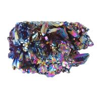 MOTHNUR Adorno de Cristal Natural Racimo Colorido para Escritorio y Decoración del Hogar Adorno Navideño con Cristal Cluster de Estilo Aleatorio para Oficina y Jardín