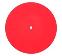 MOTHNUR Alfombrilla Antipolvo de Silicona Roja de 170 Mm para Plato Giratorio, Tapete Antiestático para Reproductor de Audio y Bloqueador de Vibraciones para Discos de Vinilo