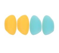 MOTHNUR Almohadillas Protectoras de Silicona para Pulgar y Dedos de Flauta 4 Piezas 2 Azul Claro 2 Amarillo Soporte Antideslizante para Músicos Accesorio Cómodo para Mantenimiento