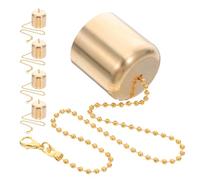 MOTHNUR Apagavelas de Latón 5 Piezas Cubiertas Metálicas para Lámparas de Aceite y Velas de Botella Herramienta Antiincendios Resistente para Protección contra Fuego Decoración Vintage