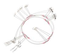 MOTHNUR Aparejos de Pesca al Aire con Soportes Antienredos y Alambre Inoxidable Accesorios para Pesca Playa y Pequeños Peces Kit de Líderes con Diseño Antienredos y Aguas Poco Profundas