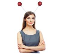 MOTHNUR Aros Cabello Bolas de Espuma Rosa 5 Piezas, Diadema Decorativa Flexible Talla Única para Fiesta, Disfraz y Tocado Festivo