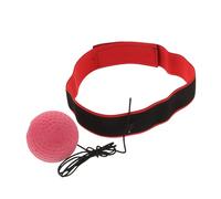 MOTHNUR Banda Cabeza Bola Reflejo Boxeo Rojo Negro para Entrenamiento Agilidad Coordinación Mano Gimnasio Portátil