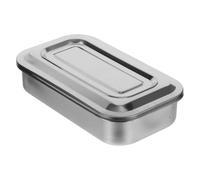 MOTHNUR Bandeja de Acero Inoxidable Tapa para Esterilización Bandeja Multifunción para Instrumentos Clínicos y Herramientas Médicas Diseño Seguro para Almacenamiento y Procedimientos