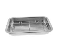 MOTHNUR Bandeja para Horno con Rejilla Inoxidable para Escurrir Aceite y Asar para Cocina para Hornear y Freír Casa y Restaurantes