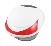 MOTHNUR Baúl para Motocicleta Resistente con Cierre Seguro Caja Multipropósito para Casco y Almacenamiento Pequeño para Bicicletas y Scooters Color Blanco