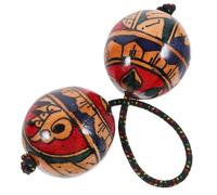 MOTHNUR Bola De Maracas Vibratoria De Madera Instrumento De Percusión Portátil Para Sesiones Musicales Grupales y Terapia Sensorial