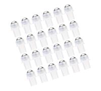 MOTHNUR Bolas de Rodillo para Botellas de Aceite Esencial 30 Piezas 16 Dientes Plástico Pe Transparente para Perfumería y Aceite Labial Uso Viaje Recambio