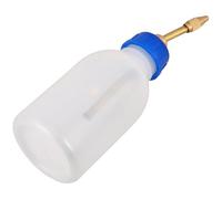 MOTHNUR Botella Dispensadora de Aceite 125 Ml con Boquilla de Cobre, Plástico Transparente Resistente, Lata de Lubricación para Taller Mecánico y Garaje, Envase Recargable sin Derrames