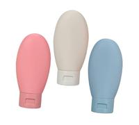 MOTHNUR Botellas de Silicona Portátiles para Viaje 3 Piezas 60 Ml Each Recargables Herméticas para Champú y Loción Cuidado Personal Camping Vacaciones