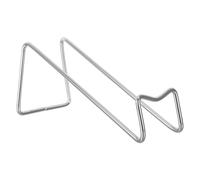 MOTHNUR Botellero Metálico Pequeño para Botellas de Vino Tinto Soporte Vertical de Mesa Color Plateado Organizador Compacto para Sala de Estar y Cocina Almacenamiento Seguro y