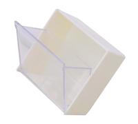 MOTHNUR Caja de Almacenamiento para Algodón Cosmético Montada Pared con Tapa Abatible sin Taladro Organizador Resistente para Discos Desmaquillantes y Bastoncillos Diseño Compacto para