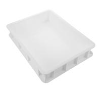 MOTHNUR Caja de Fermentación para Masa de Pizza sin Tapa Bandeja Plástica Resistente 30X40X7,5 CM para Panadería Casera y Almacenamiento Profesional