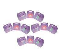 MOTHNUR Cajas de Obsequio de Papel Diseño de Sirena, 12 Piezas Asa Portátil, Colores Oceánicos y Temática Marina para Fiestas Infantiles y Eventos Obsequios