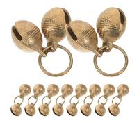 MOTHNUR Cascabeles de Cobre para Collares de Mascotas 22Mm 10 Piezas Diseño de Cabeza de Tigre Campanas Metálicas para Perros y Gatos Sonido Melodioso para Entrenamiento y Seguridad al