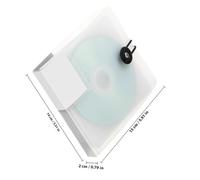 MOTHNUR CD Dvd Estuche Protector Transparente con Capacidad para Cds Bolsillo Organizador Ligero y Compacto para Viaje y Hogar