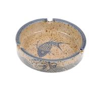 MOTHNUR Cenicero De Cerámica Artística Japonés 12 Cm Esmaltado Decoración Vintage Multifuncional para Oficina Dormitorio Sala De Estar Hogar