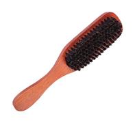 MOTHNUR Cepillo De Cerdas De Madera Para Cabello 1 Unidad Tamaño Medio Desenredante Para Uso Doméstico y Salón Masajeador Antipolvo Negro y Rojo Oscuro